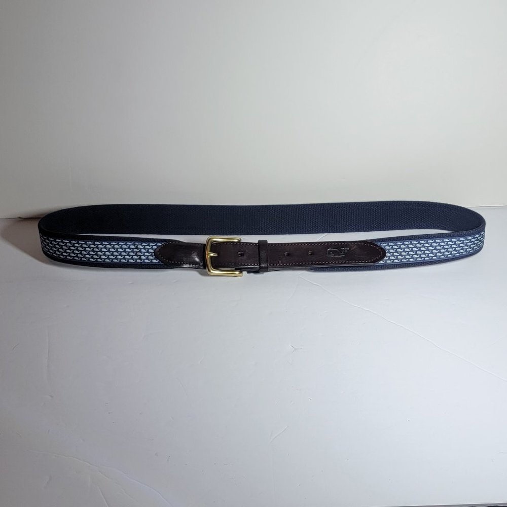 Vineyard Vines Vineyard Whale Canvas Club Belt, 42 by Shep & Ian